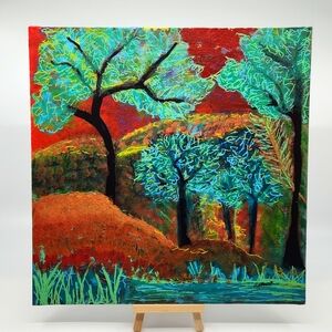 Original Acrylic "Electric Canopy" by Butterfly Rising Designs